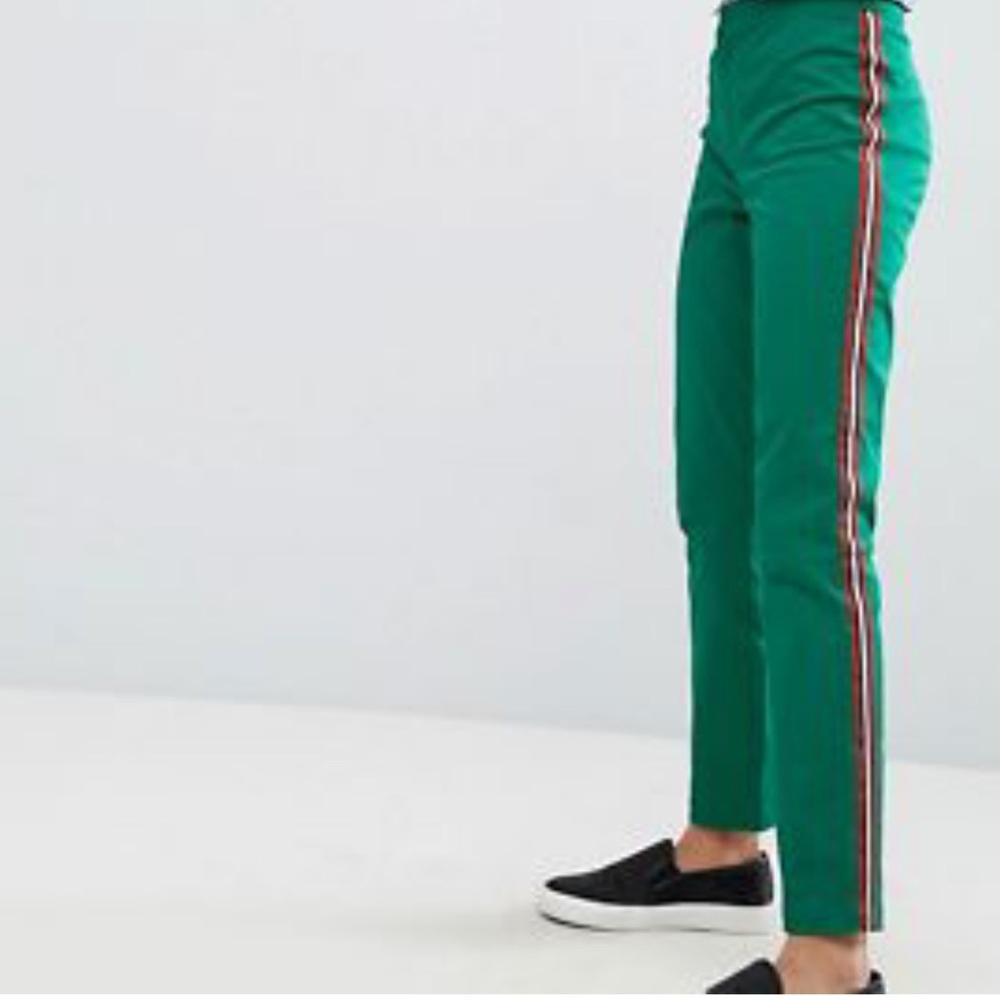 ASOS high waist twill pants